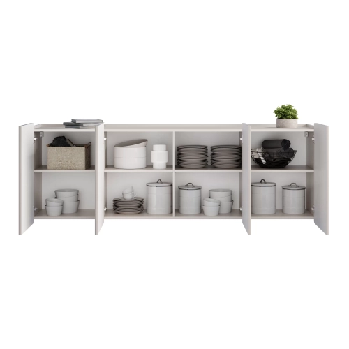 Komoda Malmi 200 cm wisząca - kaszmir / złoty